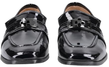 Donna Carolina Slipper & Mokassin JOEN Lock, Lack/Brush, Schwarz, Damen EU 38,5