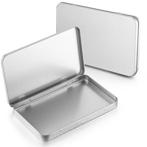 2 Stück Blechdose Mit Deckel Blechdosen Rostfrei Metalldöschen Kleinen Blechdosen Metall Boxen Aufbewahrungsbox Mit Deckel Mini Tragbare Metalldosen Für Zuhause Sügigkeiten Und Kleinen Gegenständen