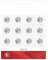 12 pcs LR1130/AG10/LR54/389A/189/SR1130 Battery 1.5V Long Term Safety Battery Coin Button Cell Lithium Battery