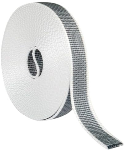 Cinta para Persianas 20mm de Ancho - Color Gris | Cuerda de repuesto para Carretes de Persiana | Resiste los Rayos UV | Color pintas Gris Cinta Recogedor Persiana 20 mm x 50 metros