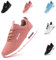 Scarpe da Running Donna Sneakers Scarpe da Ginnastica Camminata Respirabile Basse Platform Jogging Sport Shoes Dwg823 Rosa EU 39