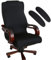 Stretchable Office Chair Covers Set with Armrest Covers - Universal Fit for Gaming, Desk & Ergonomic Chairs | Durable, Machine Washable, Easy Install Chair Slipcovers (Black)