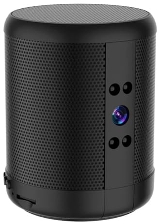 Koolenry Night Vision Wifi Camera 1080P HD Mini Bluetooth Speaker Home Security Surveillance Two-Way Remote Intercom Cam