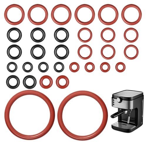 Dichtung O-Ringe 30 PCS für Kaffeevollautomat, Ersatz Dichtungsringe Kompatibel mit Philips Saeco Kaffeemaschinen für Brühgruppe, Auslaufventil, Supportventil Dampfventil