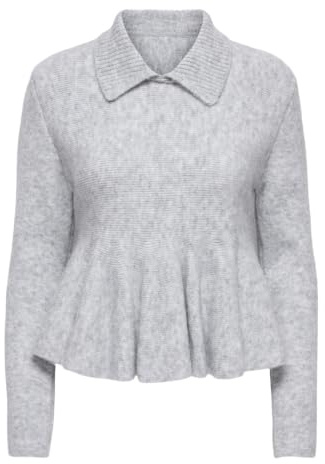 ONLY Onlsofia Ls Polo Collar Peplum Ex KNT