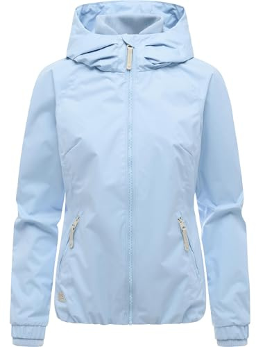 Ragwear Damen wasserdichte Übergangsjacke leichte Jacke kurz mit Kapuze Dizzie Intl XS-6XL