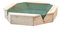 Woodyland 130 x 130 x 27 cm Sandkasten mit Schutzabdeckung (Natur)
