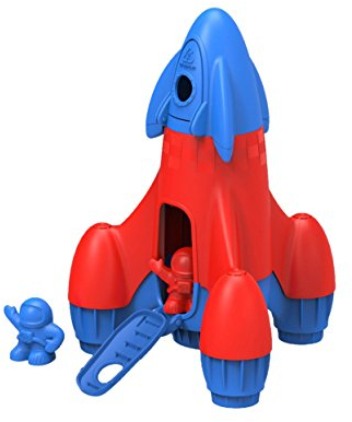 Green Toys 8601039 Rakete, Raumschiff, nachhaltiges Spielfahrzeug für Kinder ab 24 Monaten