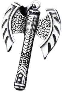 Guarda el colgante del hacha vikinga Martillo de Odín Hacha de doble cara Mejor regalo