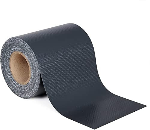 WOLTU Sichtschutzstreifen für doppelstabmatten 450 g/m² PVC, Doppelstabmattenzaun Blickdicht Wetterfest Windschutz 19cm x 70m, Sichtschutz zaun für Garten Balkon inkl.50 Befestigungsclips, Anthrazit