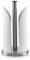 Zeller Porte essuie-Tout Métal, Bois, Gris, 15 x 15 x 30.5 cm