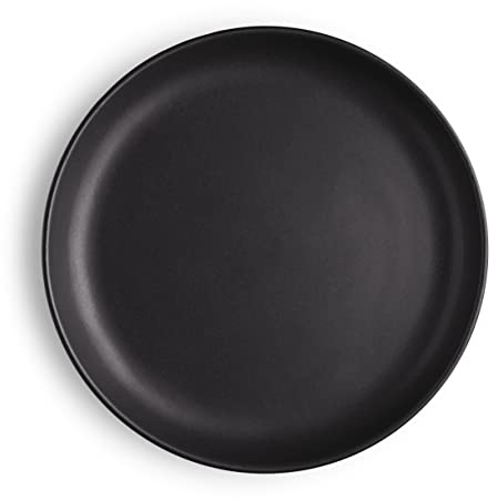 EVA SOLO | Teller Ø17cm Nordic Kitchen | Spülmaschinenfest, gefriergeeignet, ofenfest und mikrowellenfest | Dänisches Design und Funktionalität | Schwarzes Steingut für den täglichen Gebrauch
