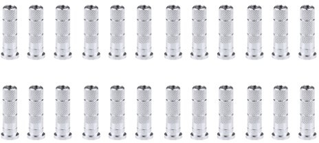MagiDeal 24 x Aluminium Bogen Pfeileinsätze, 22 x 6,