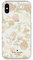 Kate Spade Floral iPhone X/XS Case - Slim, Bumper Protection, Blossom Pink/Gold with Gems