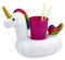 Oblique Unique® Porte-gobelet gonflable - Motif flamant rose - Licorne - Donut - Football Palmier - Au choix - Mini jouet de piscine (licorne)