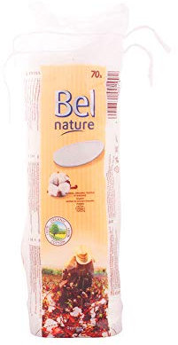 Bel Discos Desmaquillantes 70 uds, Natürlich, Hypoallergen, Rund, Abschminkend, Makeup Remover Pads