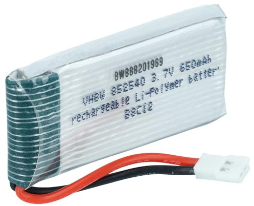 vhbw Battery compatible with Syma Walkera X5C, X5C-1, X5SC, X5SW, QR, X5, X5A Drone Multicopter Quadrocopter (650 mAh, 3.7 V, Li-polymer)