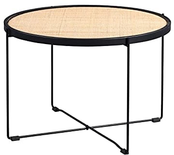 M2 Kollektion Beistelltisch, Metall, Braun, Schwarz, Liam