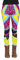 cosey - Neon Line Leggings - knallige Farben- in verschiedenen Leuchtend bunten Designs (Einheitsgröße) (80´s Disco)