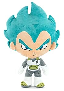 Plüschfigur Dragon Ball Super, Goku, Klein, Vegeta, Beerus, Majin Bu - Super Soft Qualität (30-35cm, Vegeta Super Saiyan)
