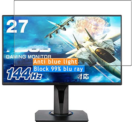Vaxson 2 Stück Anti Blaulicht Schutzfolie kompatibel mit ASUS Monitor 27 VG278Q Display Bluelight folie folien Displayschutzfolie （ nicht Panzer Schutz Glas folie SchutzGlas nicht PanzerGlas ） Neue