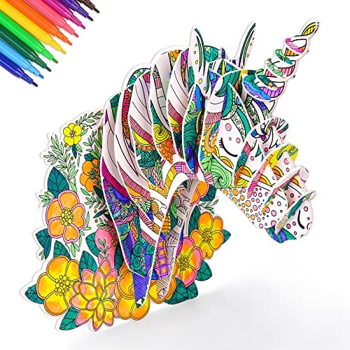 Basteln Mädchen 6 7 8 9 10 Jahre, Einhorn Geschenke für Madchen 6-8-10 Jahr Spielzeug ab 7-11 Jahre Bastelset Kinder 8-12 Jahre Kunstbedarf für Mädchen Geburtstag Geschenk Handwerks Kunstsets Teenager