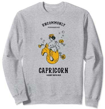 Capricorn Luxus-Badeöle: ungewöhnlich überzeugend. Sternzeichen Sweatshirt
