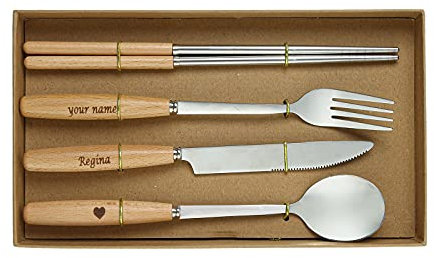 Bosajewel Nome Cucchiaio Personalizzato Inciso In Acciaio Inossidabile Tè Caffè Zuppa Cucchiaio Da Gelato Di Cereali Cucchiaio Da Gelato Adatto Per Adolescenti Amico Famiglia Padre Madre Regali