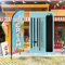QSUM Ice Cream Plume Drapeau, 8FT Ice Cream Drapeau Publicitaire avec Kit Poteau, Piquet de Sol, Crème Glacée Signs Publicitaire Exterieur Adapté Pour publicité en magasin et Extérieur