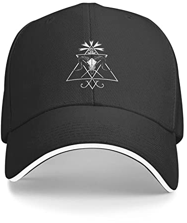 311 Capatmungsaktive Mütze Siegel Von Lucifer Satanic Gothic Occult All Seeing Eye Wiccan Baseball Cap Freizeit Freizeit Basecap Sport Baseball Kappe Für Running, Golf, Auf Reisen