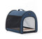 PETSFIT Soft Sided Dog Crate, Travel Dog Kennel - 19 Inch Lightweight, Roomy, Easy to Set Up, Portable Pop Up Dog Carrier Dog Kennel Indoor with Thick Mat, Sturdy Portable Dog Crate Navy Blue