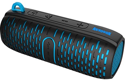AutoVox Speaker altoparlante bluetooth waterproof ideale per bici nero e blu