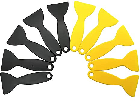 LAXED Lot de 10 spatules en plastique flexibles pour peinture - Outil d'installation