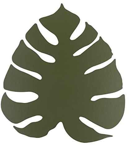 Dekorative Wandleuchte Grün Blatt 39 cm hoch 3x G9 indirektes Licht flach Wohnzimmer Flur Wandlampe