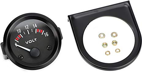 Tbest Voltmeter 12V Analog Auto Universal 8-16V 52mm