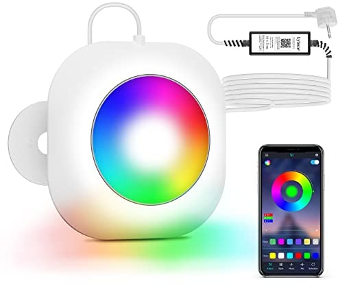 LyLmLe 20W LED Pool Lichter, 12V Smart Farbe Wechselnde Unterwasserleuchten mit APP-Steuerung, Dimmbar, Timer Zeitplan, IP68 Magnetic Pool Poolbeleuchtung mit 8m Kabel für Aufstellpools Einbaupools