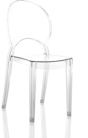 Wink Design Shine 4er-Set Stühle für den Außen/Innenbereich, Stuhl H92 x 41 x 58 cm, Sitzhöhe 47 x 38 x 37 cm