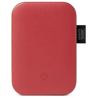 Lexon Power Bank LL153R - Banco de energía (3000 mAh, 9 x 6,2 x 1,2 cm), Color Rojo