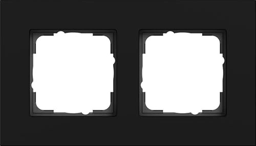 Abdeckrahmen 2-fach Alu.Schwarz(lack.) 0212409 4010337120193 Gira