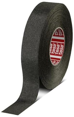 Tesa 51036 PET-Klebeband für Verkabelung, Abriebschutz, hohe Temperaturen, maximale Flexibilität, ohne Lösungsmittel, perfekt für Motoranwendungen (19 mm x 25 m)