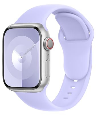 DONEGANI C1 per Cinturino Apple Watch 40mm 44 mm 46mm 42mm 45mm 41mm 38mm 49mm Se Ultra 2 Serie 10 9 8 7 6 5 4 3 Band Bracciale Sport Silicone, Nebbia viola