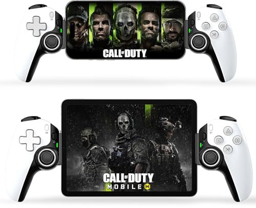 arVin Mobile Gaming Controller für iPhone/iPad/Android/Tablet/Switch, Ersatz für PS Portal,Kabelloses Gamepad mit Hall-Effekt Joysticks/Hall Trigger, Unterstützung von Streaming/Cloud Gaming (Weiß)