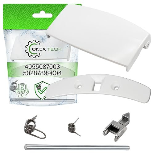 ONIX TECH Kit Maniglia Oblo Lavatrice Bianca con Codice Originale 4055087003 50287899004 per Zanussi per Electrolux per Aeg - Garanzia di 5 Anni