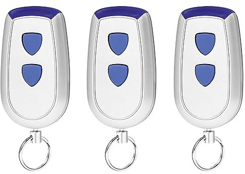 Lot de 3 Telecommande Porte de Garage, 433,92 MHz Telecommande Portail Compatible avec Normstahl EA433 2KS, EA 433 4KS, EA 433 2KM Micro, RCU 433-2, RCU 433-4, T433-4, N00280
