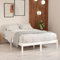 Brokky Massivholzbett Weiß Kiefer 140x200 cm Bettgestell Massivholzbett Schwebebett Holzbett Bed Frames