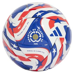 adidas FCWC Mini-Fußball/Fußball (Schaumstoffkern) für Damen und Herren, Größe 1, Weiß (Power Blue), Dunkelblau