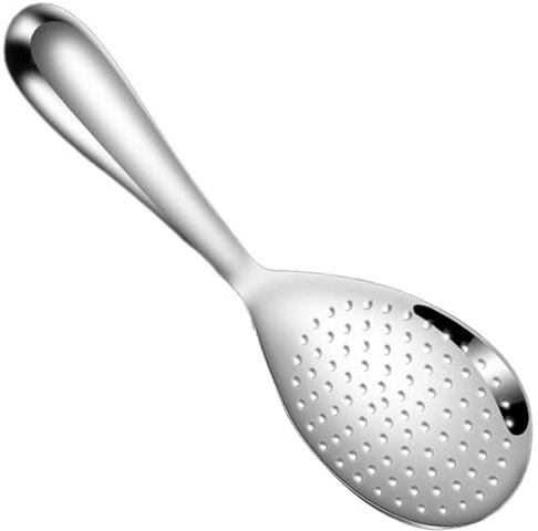 Rice Serving Spoon Stainless Steel Rice Paddle Scoop Non-Stick Rice Spoon Kitchen Utensil for Parties Dinner Kitchen Restaurant