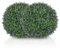 HOMCOM Set di 2 Piante Artificiali a Sfera con Fiori di Lavanda, Piante Finte Anti-UV per Casa e Giardino, Ø42 cm, Verde e Viola