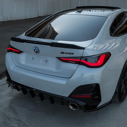 Oneway Heckflügel kompatibel mit BMW i4 G26 M-Pack 2021- & 4er G26 M-Pack/M440i 2021- - Schwarz glänzend