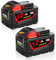 2 Stück Lithium Akku Ersatz für Milwaukee M18 12.0Ah Kompatibel mit Milwaukee Akku 18V 48-11-1815, 48-11-1841, 48-11-1850, 48-11-1828, 48-11-1840 mit LED-Anzeige Passend für 18V Werkzeuge (2 stück-1)